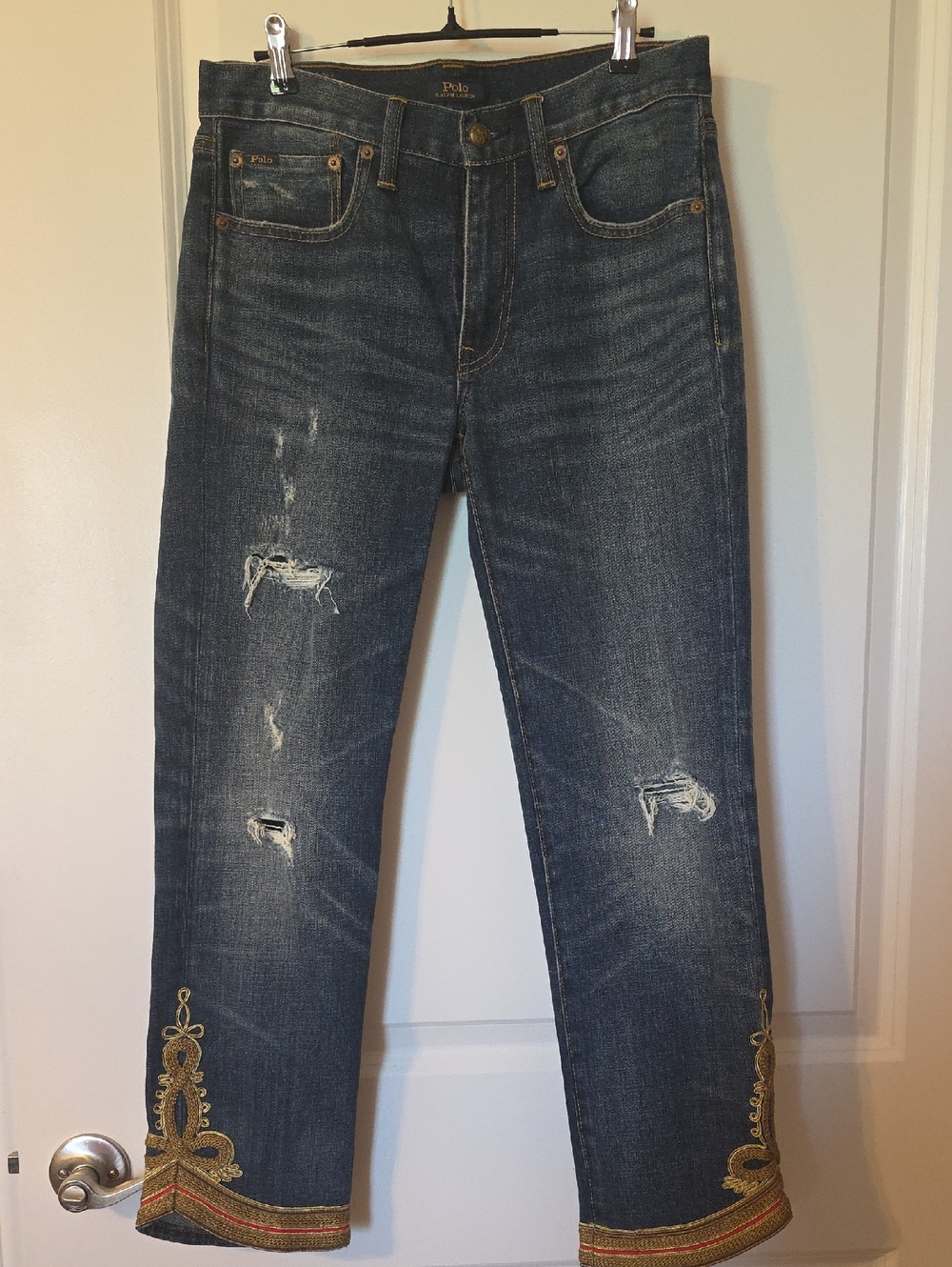 Polo Ralph Lauren Dark Indigo Jeans with Gold Button